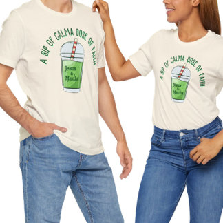 Funny Jesus und Macha, Glaube Matcha T - Shirt