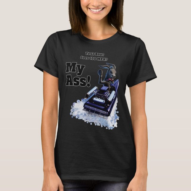 Funny Jet oder Power Boat 100-MPH Racing Meme T-Shirt (Vorderseite)
