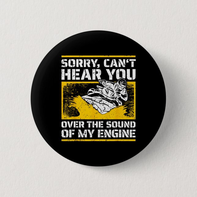 Funny Jet Skiing I Personal Watercraft Rider I Jet Button (Vorderseite)