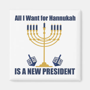 Funny Jewish Anti Trump Politisch Hanukkah Magnet