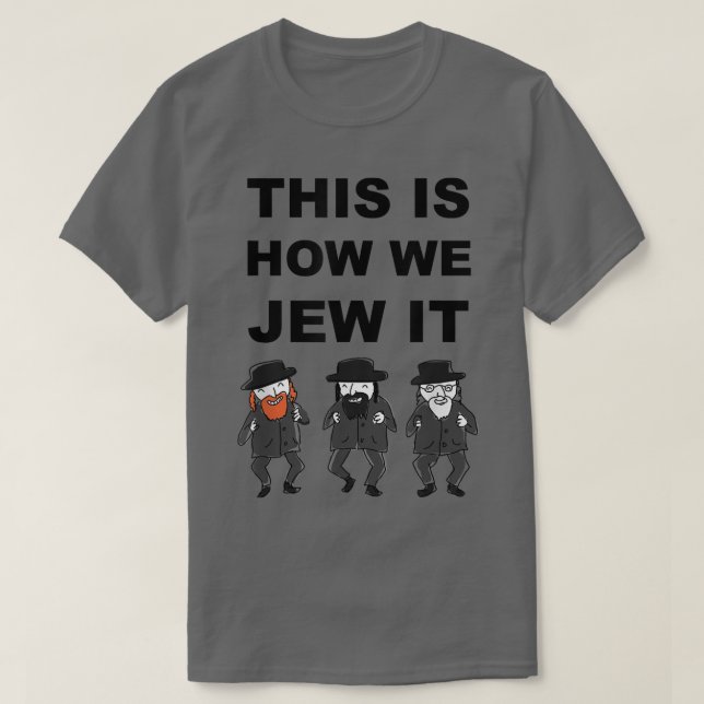 Funny Jewish Hanukkah Hebrew T-Shirt (Design vorne)