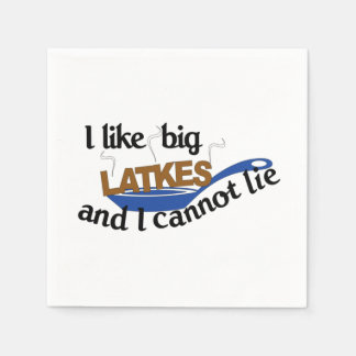 Funny Jewish Latke Hanukkah napkins Serviette