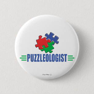 Funny Jigsaw Puzzle Button