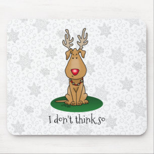 Funny Jingle This Red Nose Rentier Hund Niedlich Mousepad