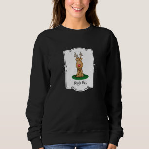 Funny Jingle This Red Nose Rentier Hund Niedlich Sweatshirt
