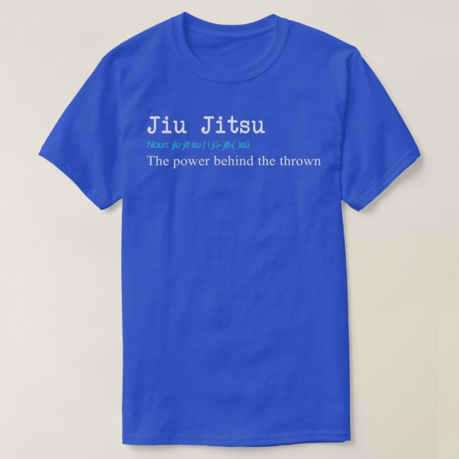 Funny Jiu Jitsu Definition Geschenkdesign T-Shirt (Design vorne)