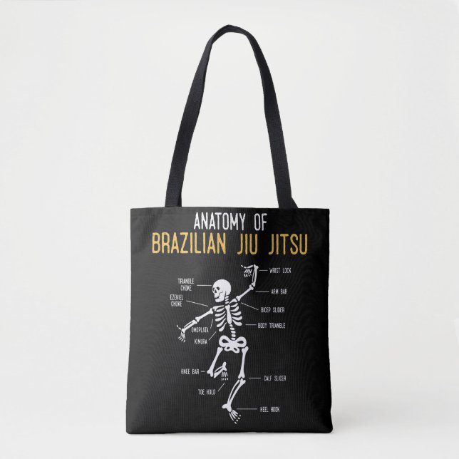 Funny Jiu Jitsu Fighter Anatomy BJJ Training Humor Tasche (Vorderseite)