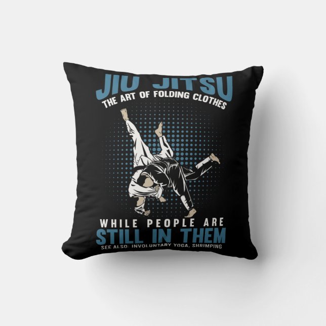 Funny Jiu Jitsu Fighters BJJ Training Spaß Kissen (Vorderseite)