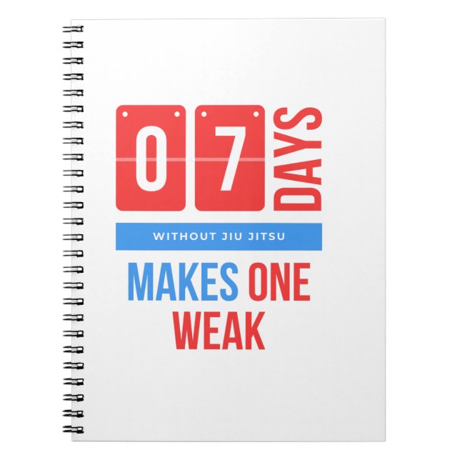 Funny jiu jitsu Kampfsport Notizblock (Vorderseite)