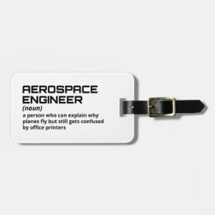 Funny Job Tag - Flugzeugingenieur Gepäckanhänger