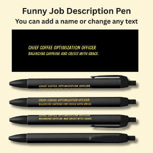 Funny Job Title - Chief Coffee Optimization Office Kugelschreiber