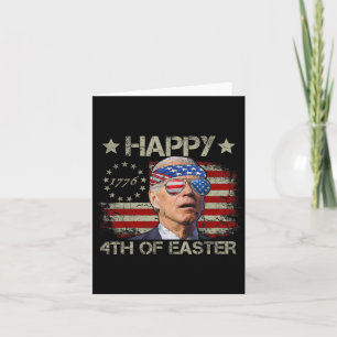 Funny Joe Biden 4. Juli glücklich 4. Osterfeier Karte