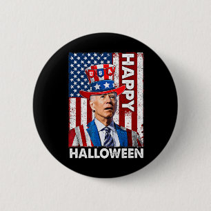 Funny Joe Biden 4. Juli Glücklichen Halloween Amer Button