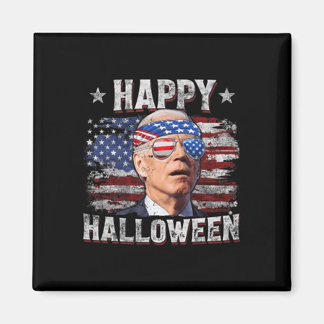 Funny Joe Biden 4. Juli Glücklichen Halloween Amer Magnet (Vorne)