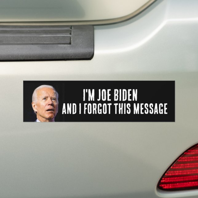 FUNNY JOE BIDEN AUTOAUFKLEBER (Auf Auto)