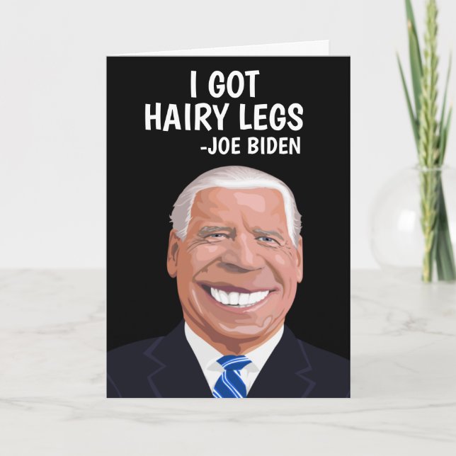 FUNNY JOE BIDEN CARTE DE SALUT D'ANNIVERSAIRE (Devant)