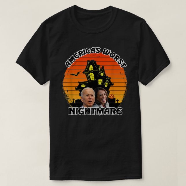 Funny Joe Biden Halloween Kamala Harris Americas N T-Shirt (Design vorne)