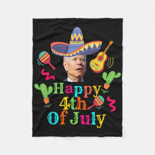 Funny Joe Biden Happy 4. Juli Überraschung Cinco D Fleecedecke