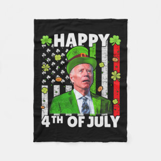 Funny Joe Biden Happy 4. Juli Verwirrte St Patr Fleecedecke