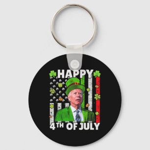 Funny Joe Biden Happy 4. Juli Verwirrte St Patr Schlüsselanhänger
