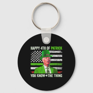 Funny Joe Biden Happy 4. Juli Verwirrte St Patr Schlüsselanhänger