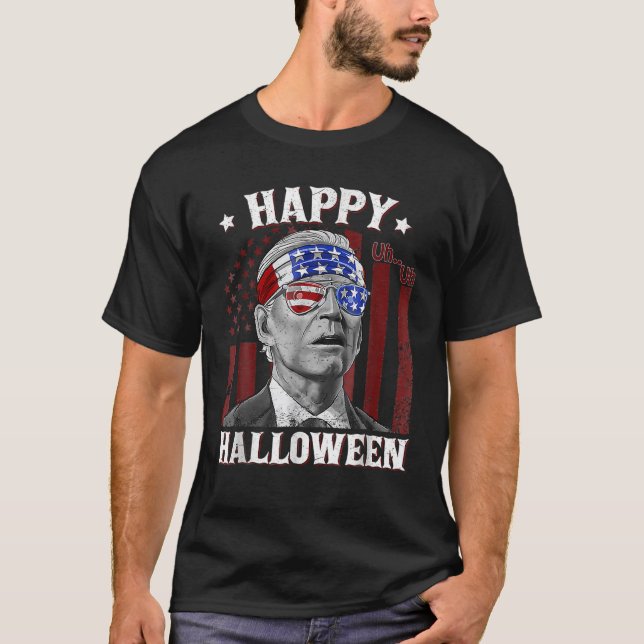 Funny Joe Biden Happy Halloween Confused 4Th Of Ju T-Shirt (Vorderseite)