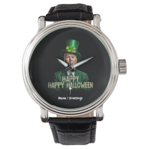 Funny Joe Biden St. Patrick's Day Confused Armbanduhr