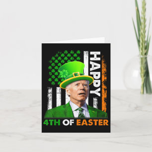 Funny Joe Biden St Patricks Day Happy 4. Juli Karte