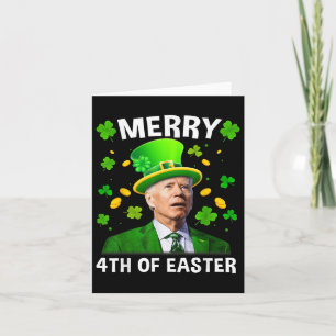 Funny Joe Biden St Patricks Day Merry 4. Easte Karte
