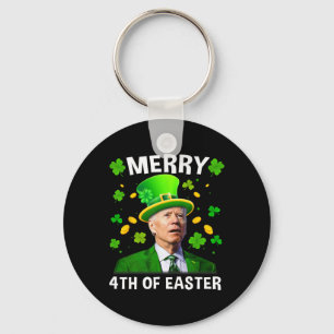 Funny Joe Biden St Patricks Day Merry 4. Easte Schlüsselanhänger