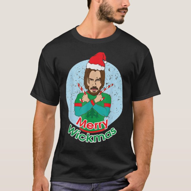 Funny John Dog Idea Wick Vorweihnachtsfest X-Mas   T-Shirt (Vorderseite)