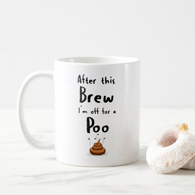 Funny Joke Coffee Tasse für Badefreunde (Mit Donut)