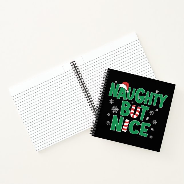 Funny Joke Weihnachts-Spaß Naughty Aber Nice Notizbuch (Innenseite)