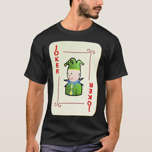 Funny Joker Deck Karten Shirt Halloween Kostüm (Vorderseite)