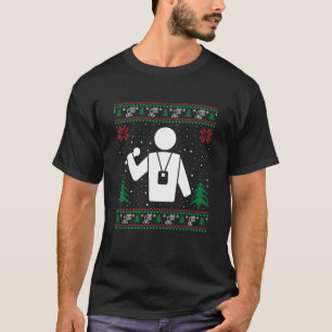 Funny Journaliste Santa Hat Ugly Christmas Sweat