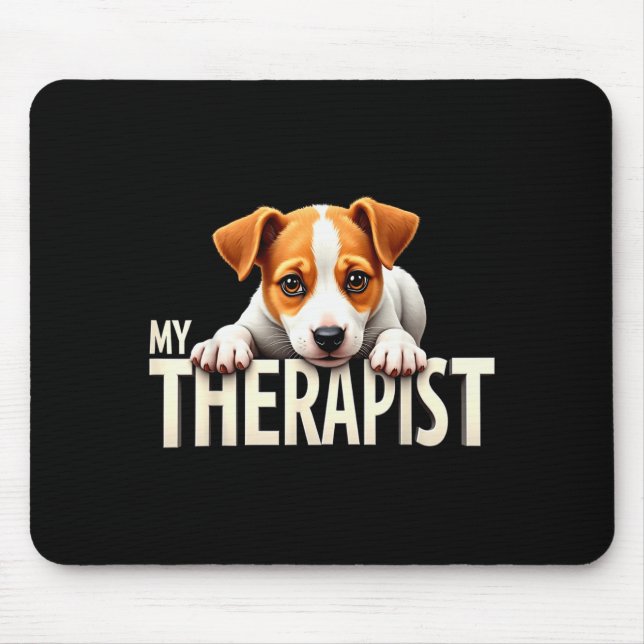 Funny Jrt Puppy My Therast Jack Russell Terrier Do Mousepad (Vorne)