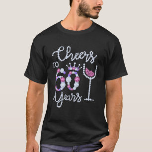Funny jubelt bis 60 Jahre Weinglas Est. 1962 60. T-Shirt