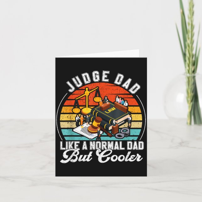 Funny Judge Gift Judge Dad Judge Top Judge Gift  Karte (Vorderseite)