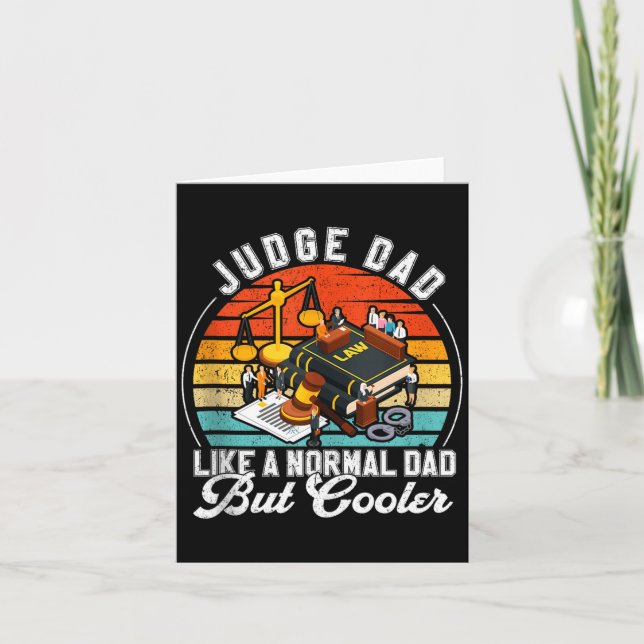 Funny Judge Gift Judge Dad Judge Top Judge Gift Ta Karte (Vorderseite)