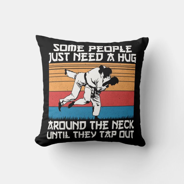 Funny Judo Jiu Jitsu Spaß für Kampfkunst Kissen (Vorderseite)