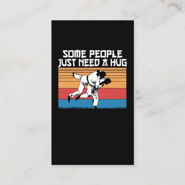 Funny Judo Joke Jiu Jitsu Spaß für Kampfkunst Visitenkarte (Vorderseite)