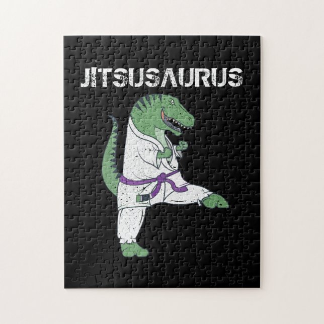 Funny Jujitsu, T-Rex Jiu Jitsu Black Belt Geschenk (Vertikal)