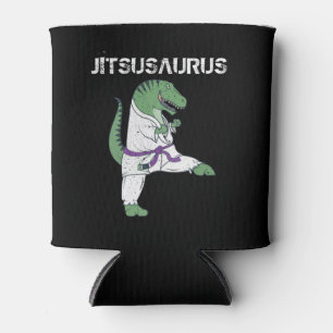 Funny Jujitsu, T-Rex Jiu Jitsu Black Belt Geschenk Dosenkühler