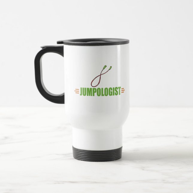 Funny Jump Roping Reisebecher (Links)