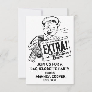 Funny Junggeselinnen-Abschied Bachelor Party Einladung
