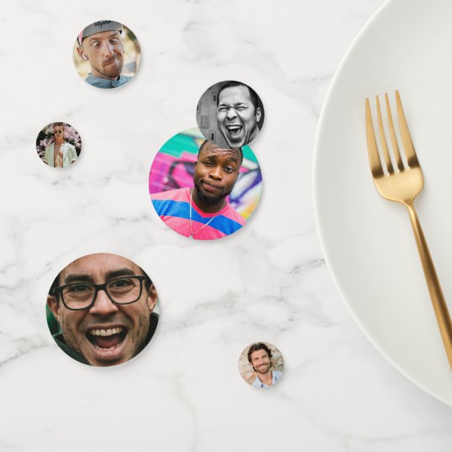 Funny Junggeselinnen-Abschied Groom Face Confetti Konfetti (Gruppe)