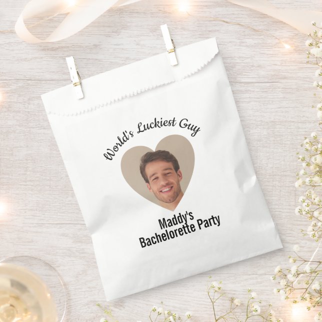 Funny Junggeselinnen-Abschied Groom's Face Fevor Geschenktütchen (Ausgeschnitten)