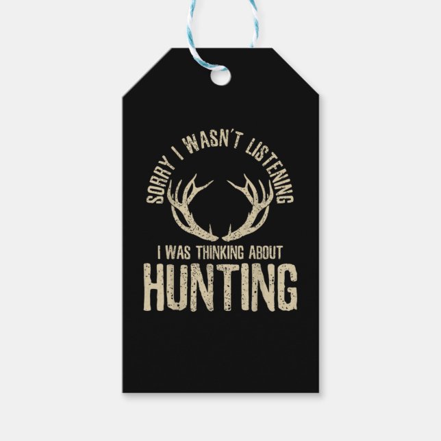 Funny Junting Quote Sprichwort Deer Venison Elk Hu Geschenkanhänger (Vorderseite)