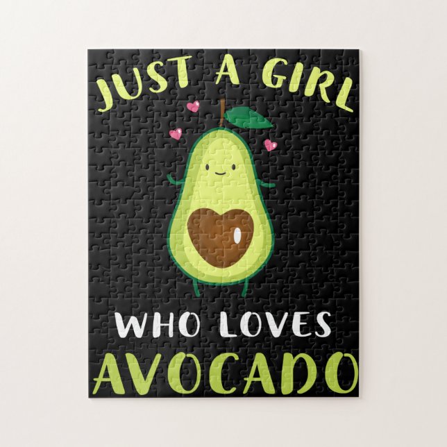Funny Just a Girl, die Lieben Avocado (Vertikal)