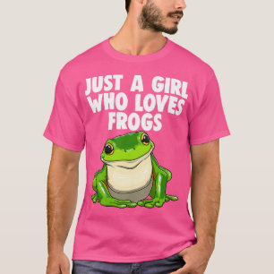Funny Just a Girl, die Lieben Frosch Frauen Frosch T-Shirt